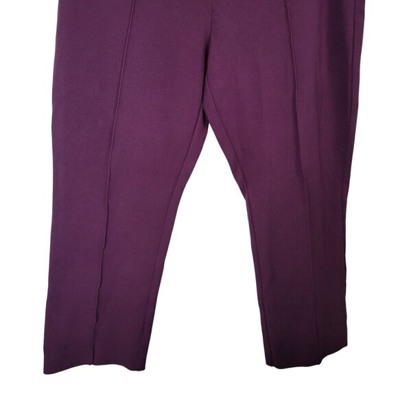 Chico's Women's So Slimming Juliet Straight Leg Purple Pull on Pants Size 16 3R - Picture 11 of 12